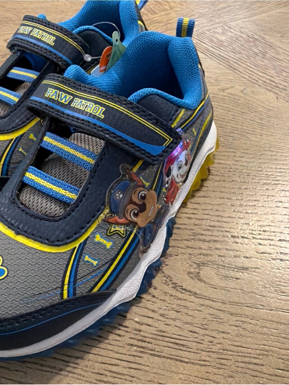 Nickelodeon Paw Patrol Light Up Boys Navy Blue Shoe Size 12 - Picture 5 of 6